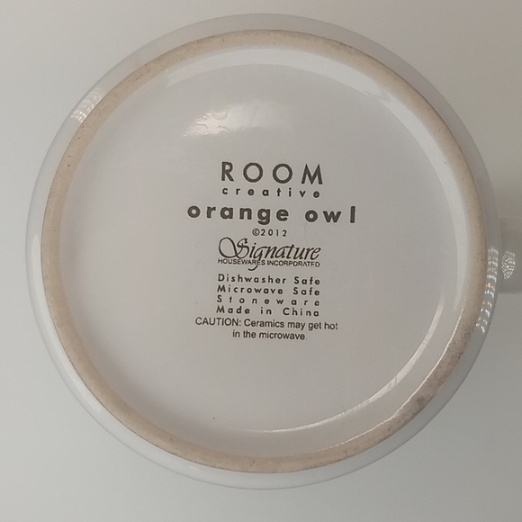 Orange Owl 28 Oz GIANT Mug by Room Creative, 2012 - Picture 6 of 9